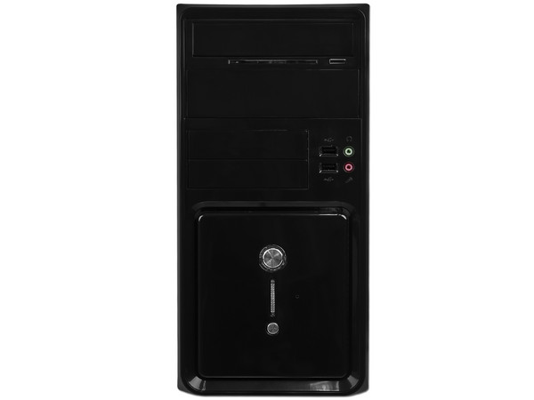 Gabinete OEM 1244MA MicroATX con Fuente de 420W. Color Negro 