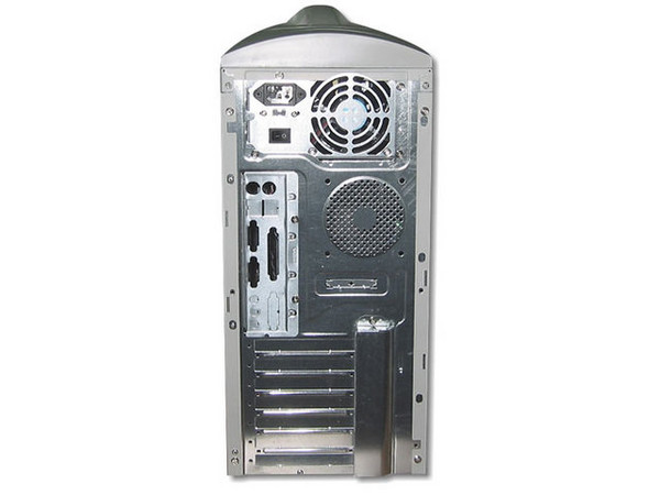 Gabinete CVA, ATX con fuente de 350W, panel lateral transparente con ventilación.