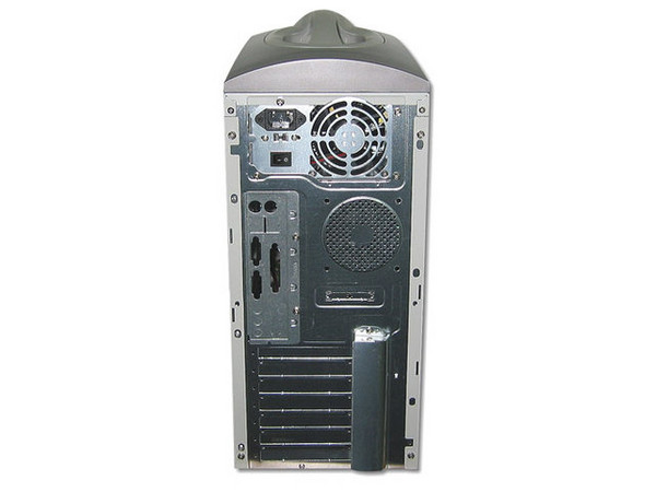 Gabinete ATX con fuente de 350watts con Acrilico y Abanico Florecente.