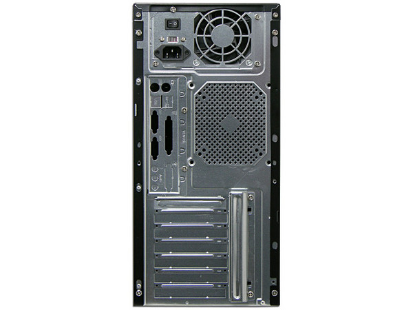 Gabinete con fuente de 350W ATX, Color Negro.