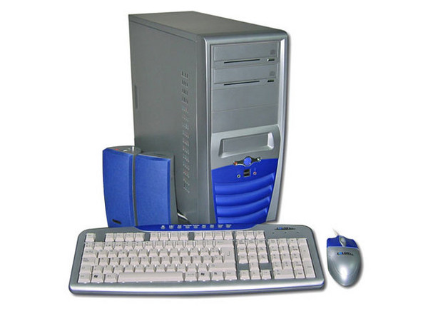 KIT L8010 de Gabinete (400W), Teclado, Mouse y Bocinas.