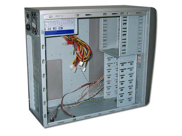 KIT L8010 de Gabinete (400W), Teclado, Mouse y Bocinas.