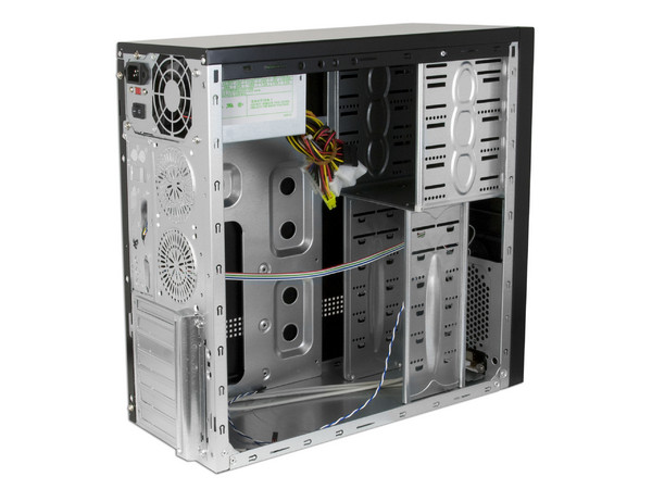 Gabinete 607SA-Black ATX con fuente de 400W
