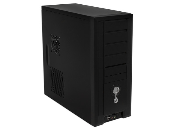 Gabinete 607SA-Black ATX con fuente de 400W