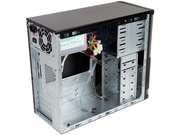 Gabinete OEM 937PK MicroATX con Fuente de 420W. Color Negro