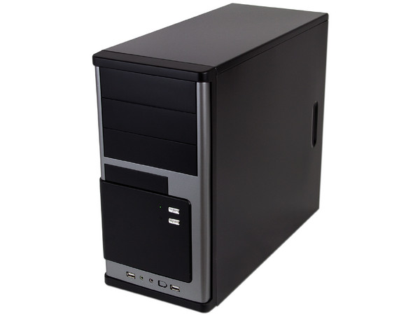 Gabinete OEM 937PK MicroATX con Fuente de 420W. Color Negro