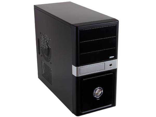 Gabinete OEM 943PK MicroATX con Fuente de 420W. Color Negro