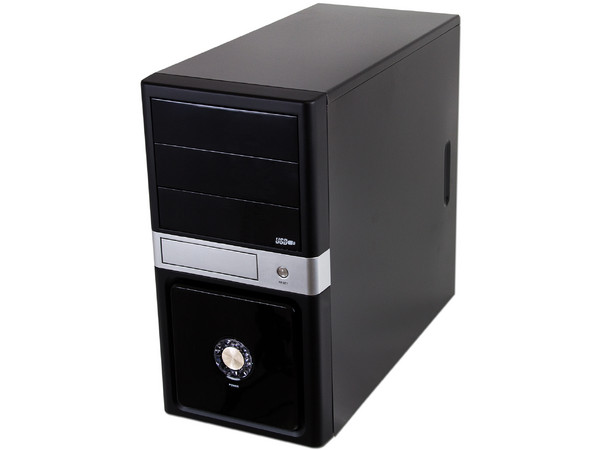 Gabinete OEM 943PK MicroATX con Fuente de 420W. Color Negro