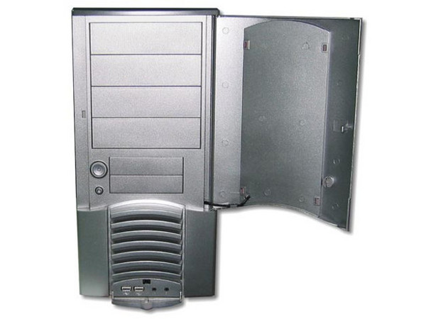 Gabinete AXIO, ATX con fuente de 480Watts y Acrílico con Ventilador.