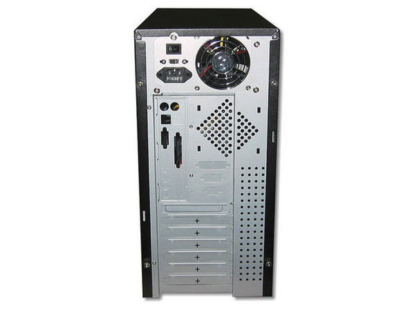 Gabinete AXIO Negro, ATX con fuente de 480Watts y Acrílico con Ventilador.
