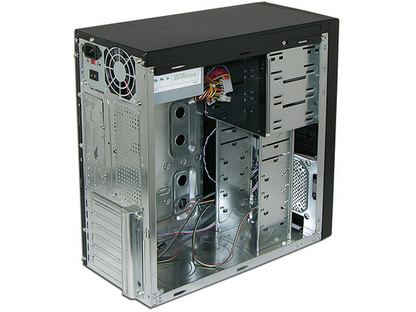 Gabinete ATX928PA-BK-AIR con fuente de 420W, Color Negro.