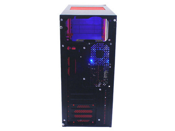 Gabinete Demon ATX con fuente de 350Watts y Acrílico con Ventilador.