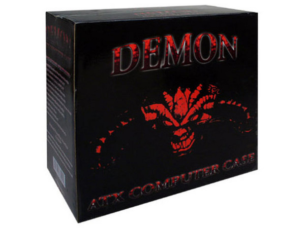 Gabinete Demon ATX con fuente de 350Watts y Acrílico con Ventilador.
