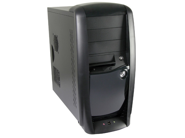 Gabinete X85-B ATX con fuente de 300W. Color Negro