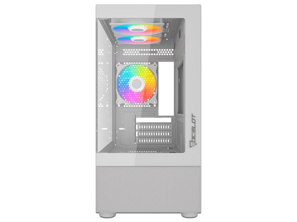 Gabinete Ocelot GLASS EW7, Micro-ATX, Mid-Tower, (No Incluye Fuente de Poder), Color Blanco.