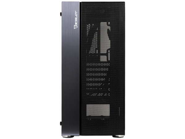 Gabinete Gamer Ocelot OGEC02, Mid-Tower, ATX, (sin fuente de poder). Color Negro.
