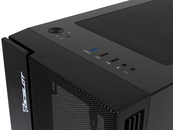Gabinete Gamer Ocelot OGEC02, Mid-Tower, ATX, (sin fuente de poder). Color Negro.