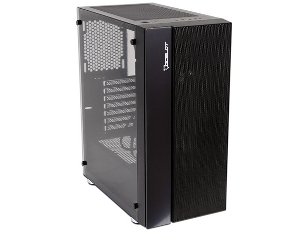 Gabinete Gamer Ocelot OGEC02, Mid-Tower, ATX, (sin fuente de poder). Color Negro.