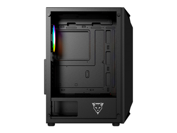 Gabinete Gamer Ocelot Polygon-E5, ATX (Sin fuente de poder). Color Negro.