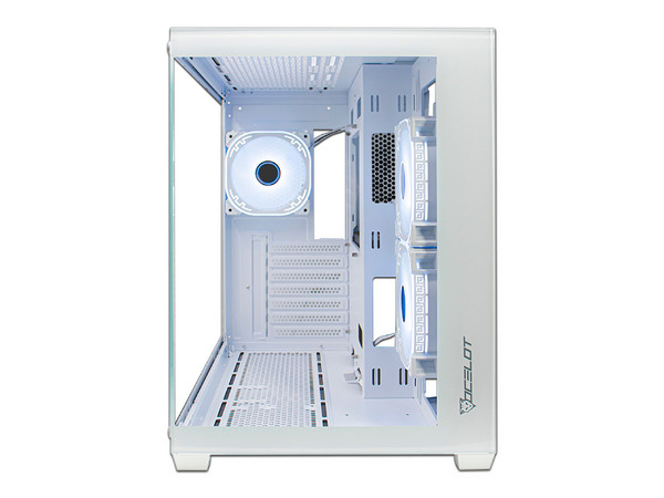 Gabinete Ocelot Gamer W-CUBE 2, ATX, No incluye fuente de poder. Color Blanco.