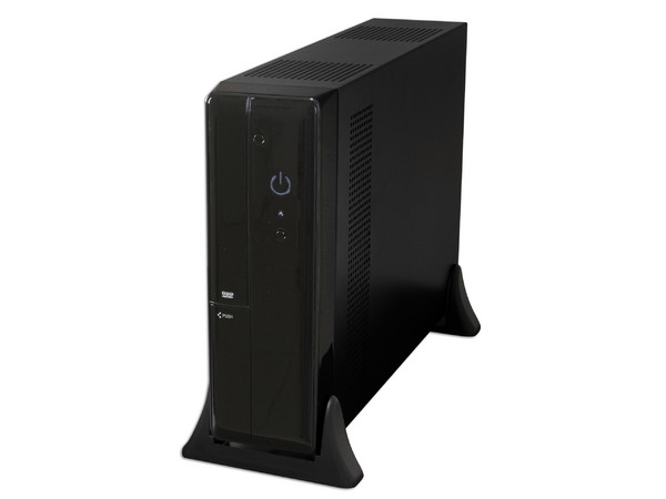 Gabinete Pixxo CS Slim con fuente de 450W, Micro ATX. Color Negro