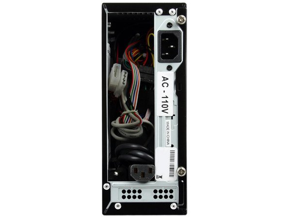 Gabinete Pixxo CI-9E8C Slim con fuente de 450W, Mini ITX. Color Negro