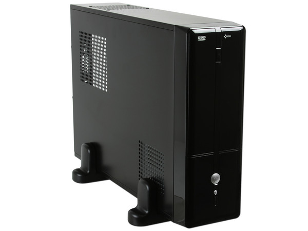 Gabinete Pixxo CM-9G8A Slim con fuente de 450W, Micro ATX. Color Negro