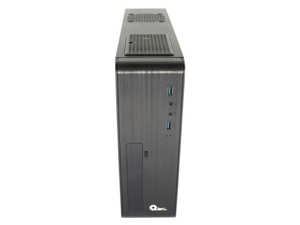 Gabinete Qian Slim Bao SB18-21, ATX, Fuente de poder de 350 Watts. Color Negro.