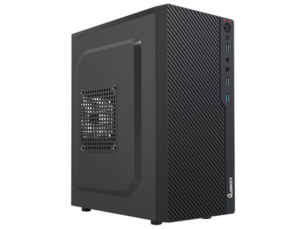 Gabinete Quaroni QCMT-08, Micro-ATX, (Incluye fuente de 500W). Color Negro.