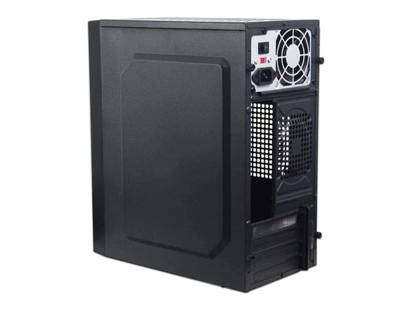 Gabinete Quaroni QCMT-08, Micro-ATX, (Incluye fuente de 500W). Color Negro.