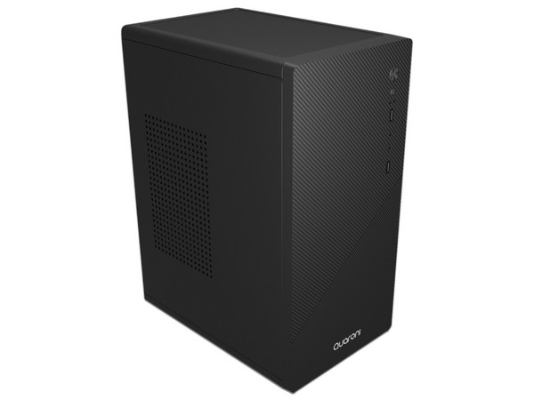 Gabinete QUARONI QCMT-10, Micro Tower, Mini-ITX, Incluye Fuente de Poder de 500W. Color Negro.