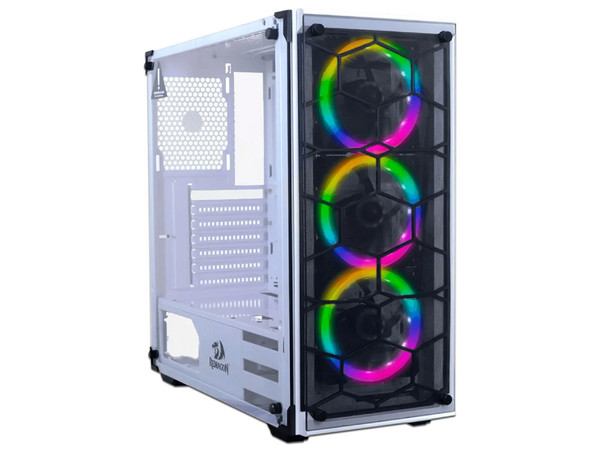 Gabinete REDRAGON Wheeljack GC606, Mid Tower, ATX, No Incluye Fuente de Poder. Color Blanco.
