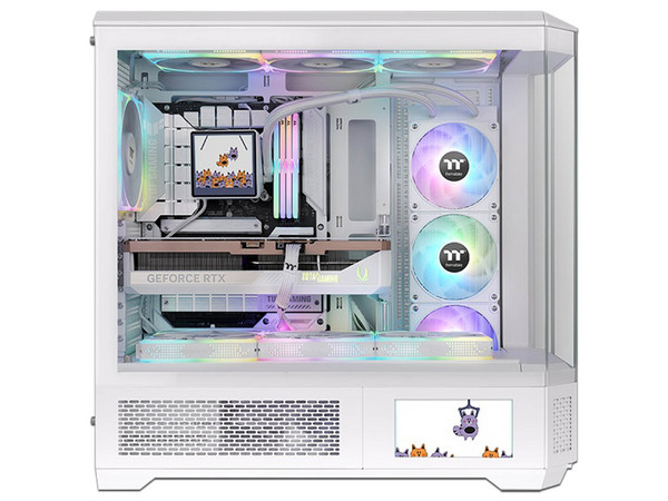 Gabinete Thermaltake View 600 TG, Full Tower, E-ATX, (sin fuente de poder), Cristal templado, Color Blanco.