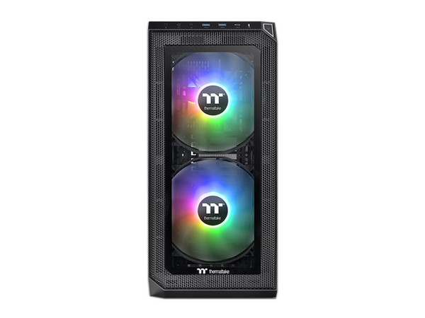 Gabinete Gamer Thermaltake Mid-Tower View 300 MX, ARGB, ATX, (No incluye fuente de poder). Color Negro.