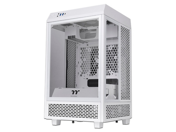 Gabinete Thermaltake The Tower 100 Snow, Mini-ITX, (no incluye Fuente de poder). Color Blanco.