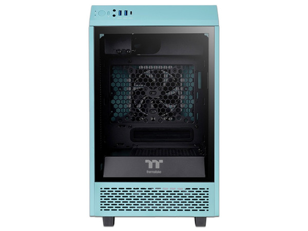 Gabinete THERMALTAKE The Tower 100, Micro Tower, No Incluye Fuente de Poder. Color Turquesa.