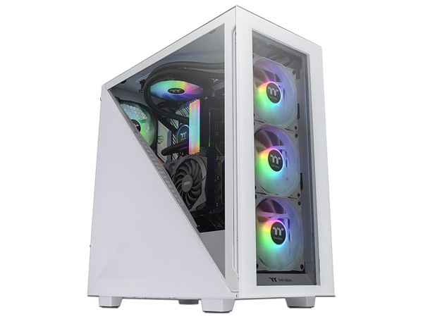 Gabinete Thermaltake Divider 300, ATX, Mid-Tower, Cristal Templado. Color Blanco.