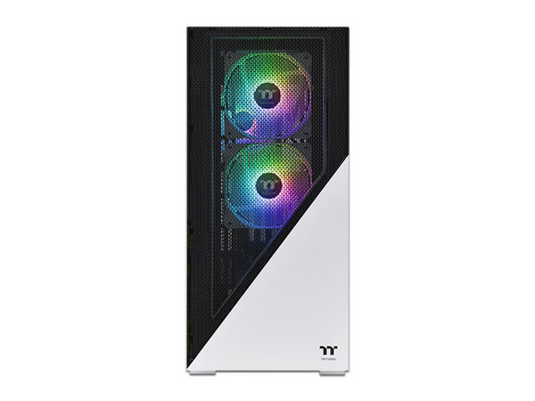 Gabinete Thermaltake Divider 370 TG ARGB, ATX, Mid-Tower (No incluye Fuente De Poder). Color Blanco.