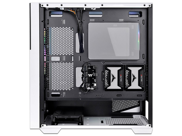 Gabinete Thermaltake Divider 370 TG ARGB, ATX, Mid-Tower (No incluye Fuente De Poder). Color Blanco.