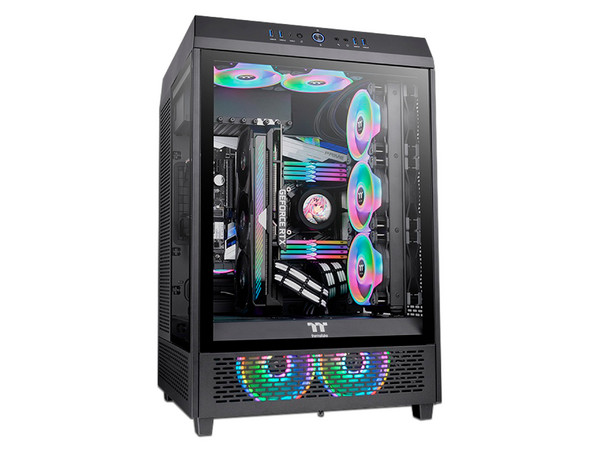 Gabinete Gamer Thermaltake Tower 500 Mid Tower, Color Negro.