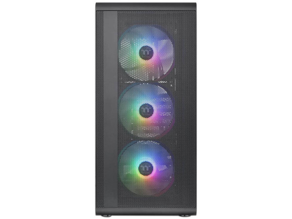 Gabinete Thermaltake S200 TG ARGB, Mid-Tower, Micro-ATX, (No incluye Fuente de Poder), Color Negro.
