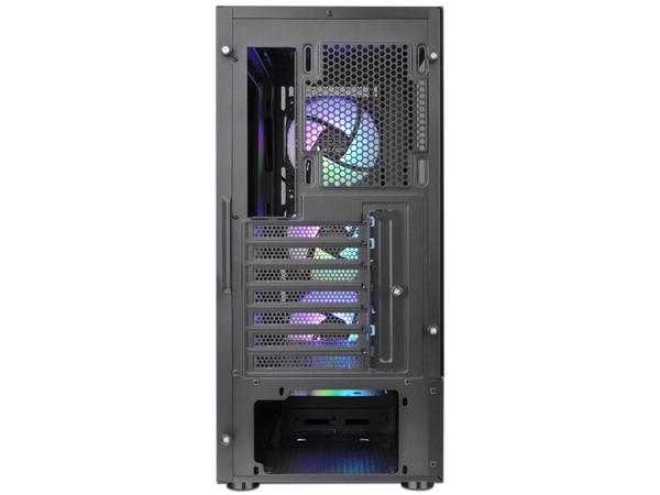 Gabinete Thermaltake S200 TG ARGB, Mid-Tower, Micro-ATX, (No incluye Fuente de Poder), Color Negro.