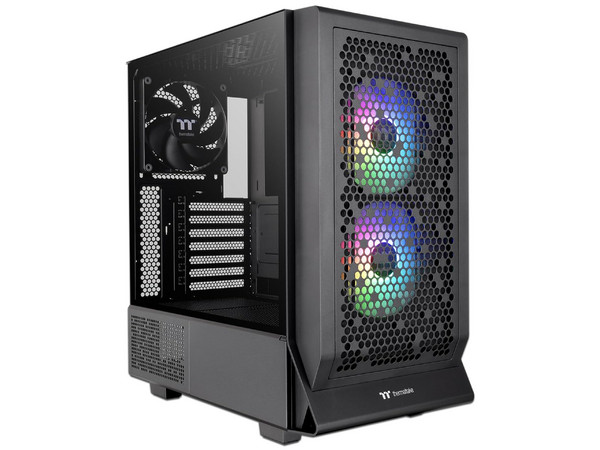 Gabinete Thermaltake Ceres 330 TG, ARGB, Midi Tower, ATX (Sin fuente de poder). Color Negro