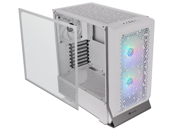Gabinete Gamer Termaltake Ceres 300 TG ARGB Snow, Mid-Tower, ATX, (No incluye fuente de poder). Color Blanco.