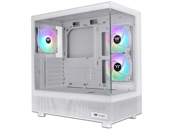 Gabinete Gamer Thermaltake View 270 TG ARGB Plus, Mid-Tower, ATX (Sin fuente de poder). Color Blanco.