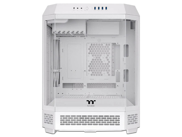 Gabinete Thermaltake The Tower 600, Mid Tower, ATX, Compatible con Pantalla LCD, Panel de Cristal Templado, (No Incluye Fuente de Poder), Color Blanco.