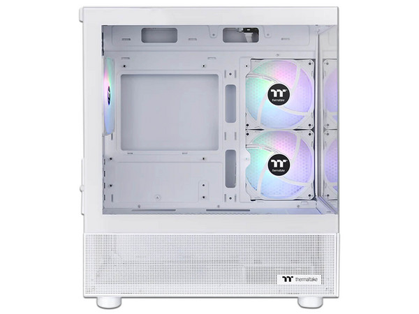 Gabinete Thermaltake View 170 TG ARGB Snow, Micro Tower, incluye 3 ventiladores ARGB, panel de vidrio templado, (No incluye fuente de poder), Color Blanco.