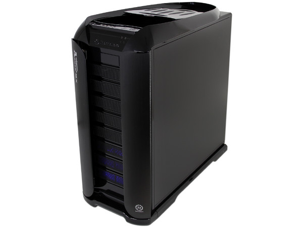 Gabinete Thermaltake Armor+MX con ventilador lateral de 230mm Led Azul. (no incluye fuente de poder) Color Negro