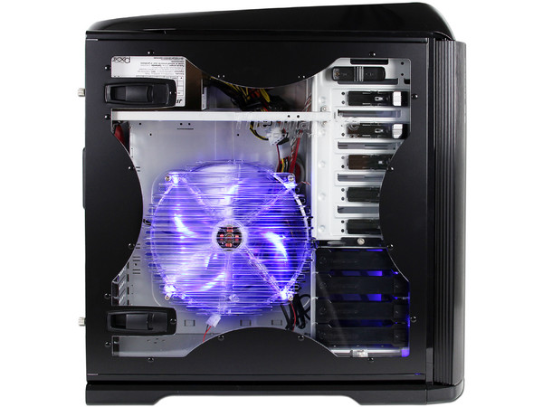 Gabinete Thermaltake Armor+MX con ventilador lateral de 230mm Led Azul. (no incluye fuente de poder) Color Negro