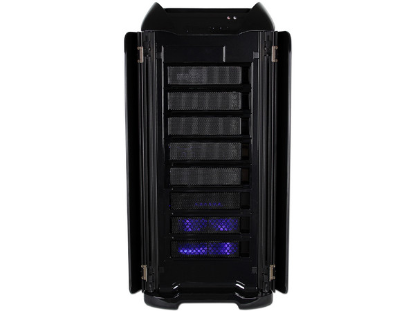 Gabinete Thermaltake Armor+MX con ventilador lateral de 230mm Led Azul. (no incluye fuente de poder) Color Negro